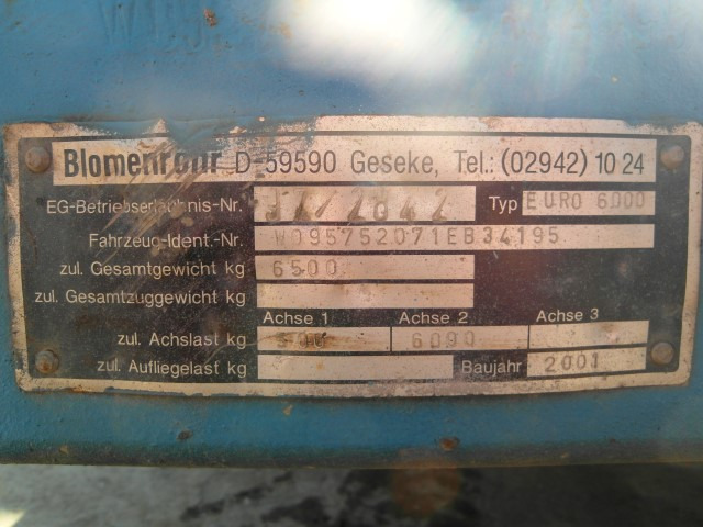 BLOMENROHR J7/2842 - Machinetransporter: afbeelding 5 BLOMENROHR J7/2842 - Machinetransporter: afbeelding 5