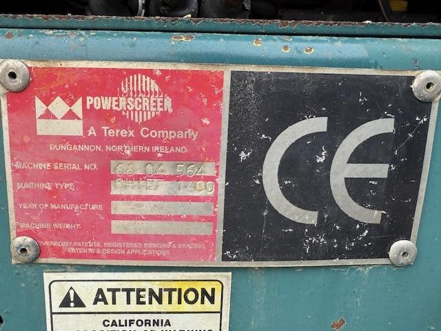 Terex Powerscreen Chieftain 1400 - Zeefinstallatie: afbeelding 5 Terex Powerscreen Chieftain 1400 - Zeefinstallatie: afbeelding 5
