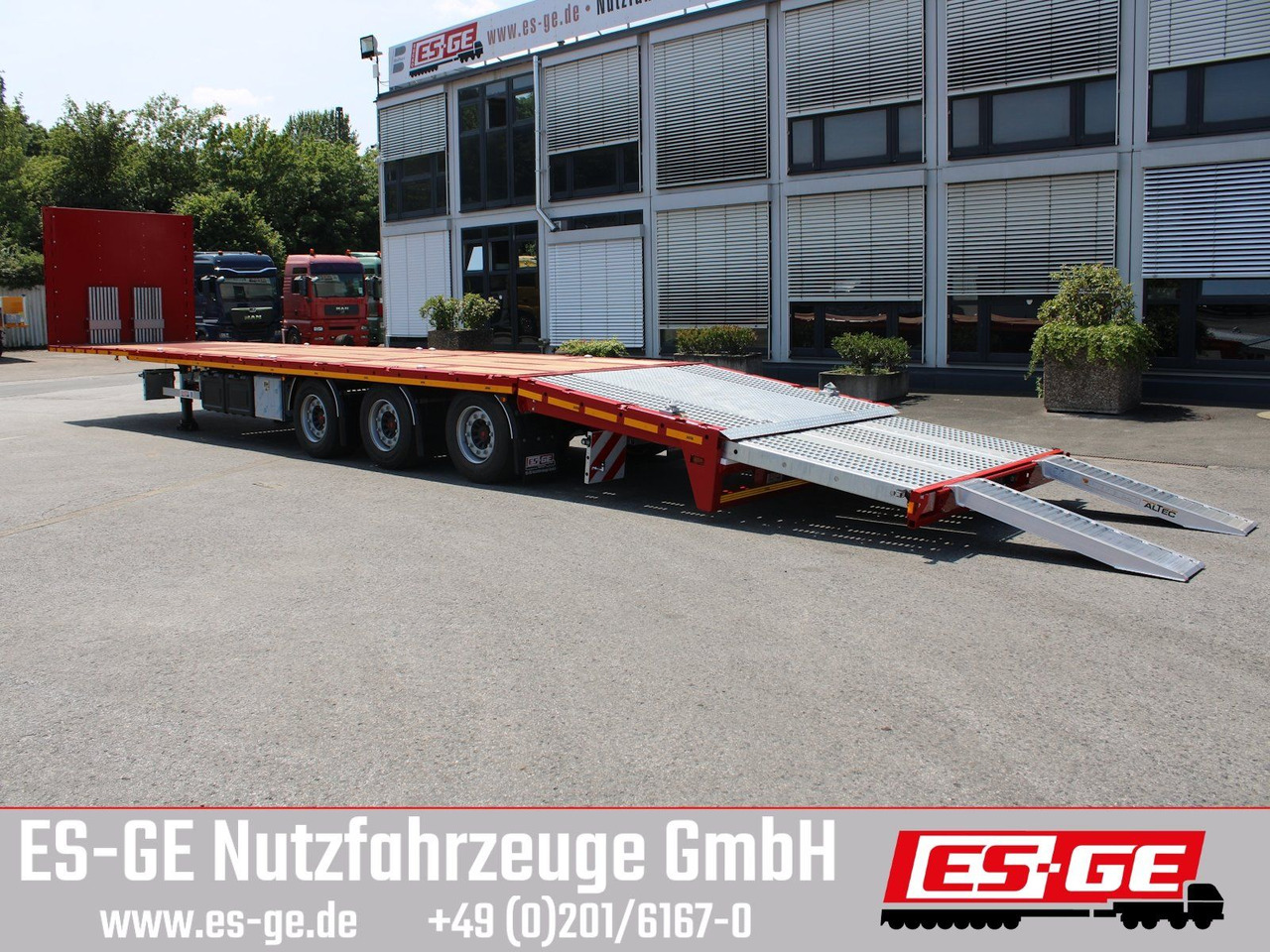 ES-GE 3-Achs Megatrailer, hydr. Heckabsenkung - Vlakke/ Open oplegger: afbeelding 1 ES-GE 3-Achs Megatrailer, hydr. Heckabsenkung - Vlakke/ Open oplegger: afbeelding 1