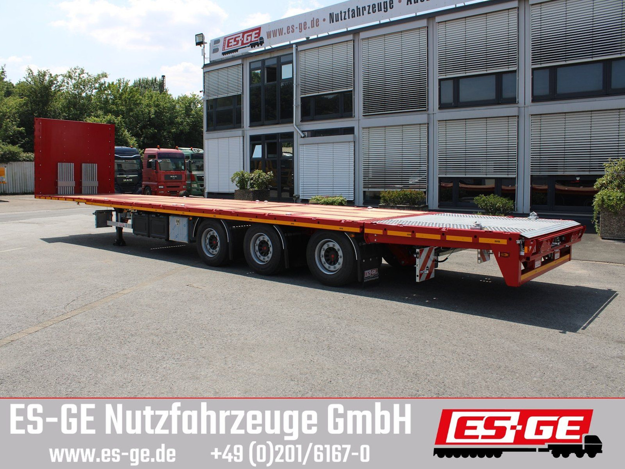 ES-GE 3-Achs Megatrailer, hydr. Heckabsenkung - Vlakke/ Open oplegger: afbeelding 3 ES-GE 3-Achs Megatrailer, hydr. Heckabsenkung - Vlakke/ Open oplegger: afbeelding 3