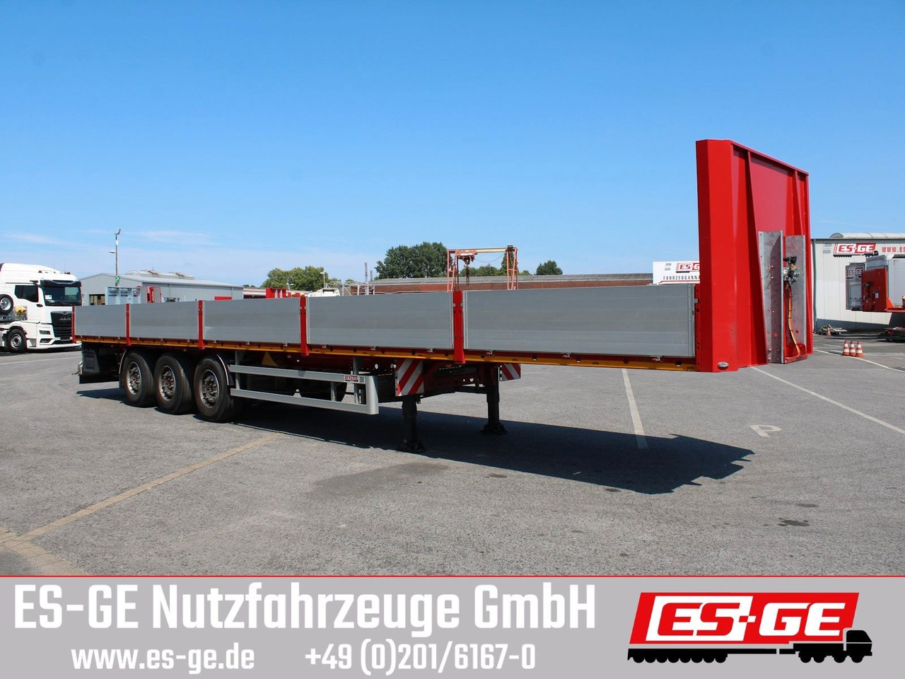 ES-GE 3-Achs Sattelanhänger -Bordwände ES-GE 3-Achs Sattelanhänger -Bordwände - Vlakke/ Open oplegger: afbeelding 1 ES-GE 3-Achs Sattelanhänger -Bordwände ES-GE 3-Achs Sattelanhänger -Bordwände - Vlakke/ Open oplegger: afbeelding 1