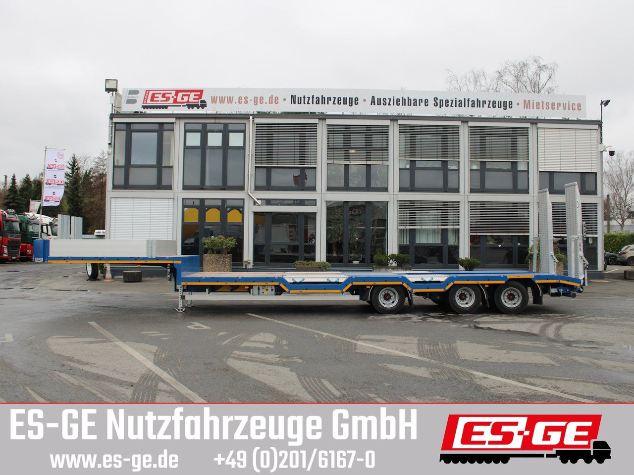 ES-GE 3-Achs-Satteltieflader - Radmulden - Dieplader oplegger: afbeelding 5 ES-GE 3-Achs-Satteltieflader - Radmulden - Dieplader oplegger: afbeelding 5