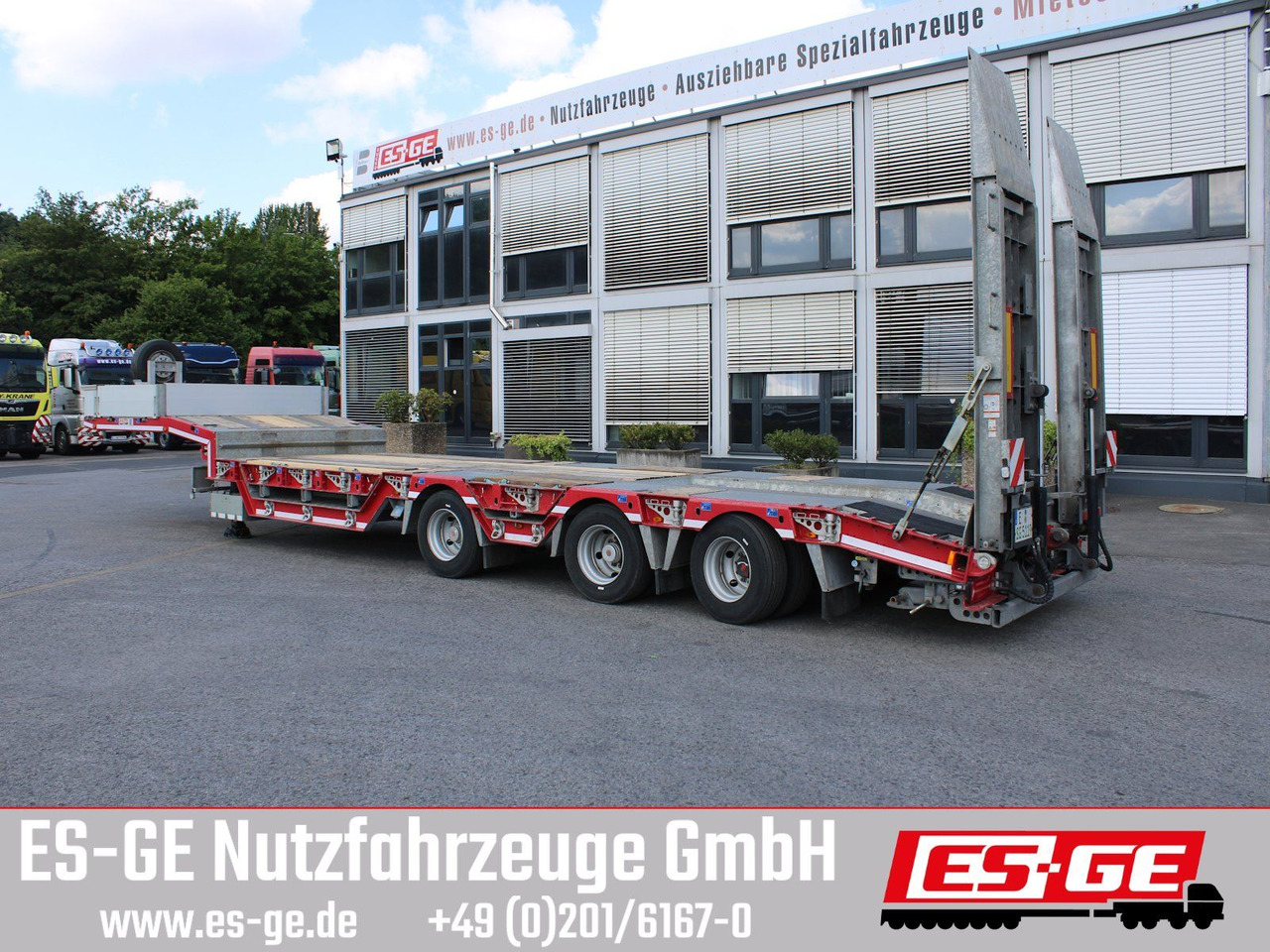 ES-GE 3-Achs-Satteltieflader, Radmulden - Dieplader oplegger: afbeelding 1 ES-GE 3-Achs-Satteltieflader, Radmulden - Dieplader oplegger: afbeelding 1