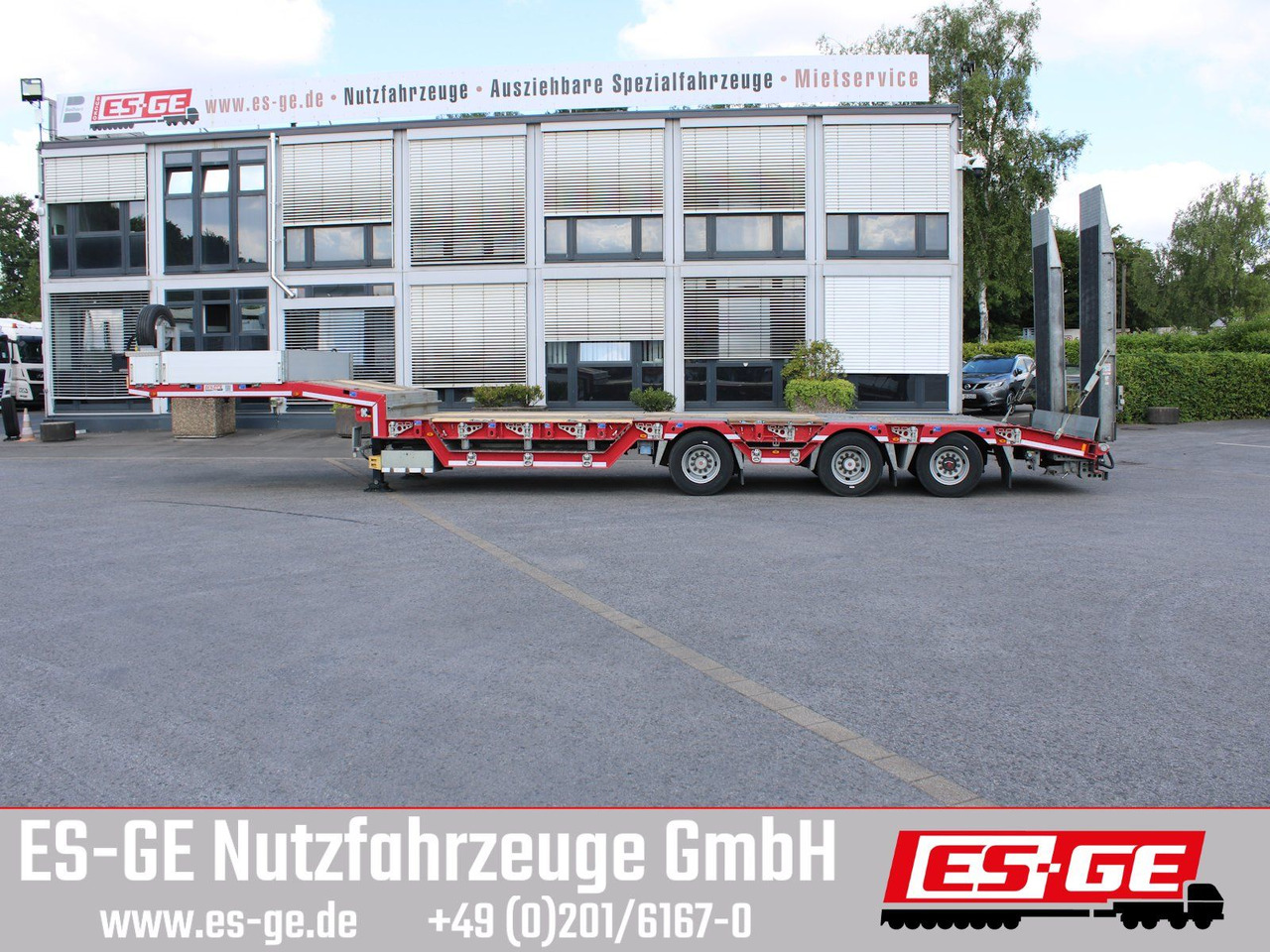 ES-GE 3-Achs-Satteltieflader, Radmulden - Dieplader oplegger: afbeelding 5 ES-GE 3-Achs-Satteltieflader, Radmulden - Dieplader oplegger: afbeelding 5