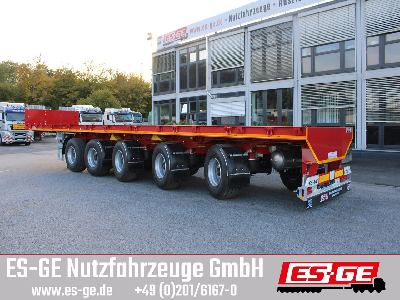 ES-GE 5-Achs-Ballastauflieger - Vlakke/ Open oplegger: afbeelding 1 ES-GE 5-Achs-Ballastauflieger - Vlakke/ Open oplegger: afbeelding 1