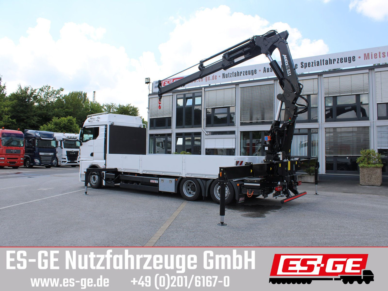 MAN TGX 26.480 6x2-4 LL CH mit MKG HLK531 a5 - Vrachtwagen met open laadbak, Kraanwagen: afbeelding 2 MAN TGX 26.480 6x2-4 LL CH mit MKG HLK531 a5 - Vrachtwagen met open laadbak, Kraanwagen: afbeelding 2