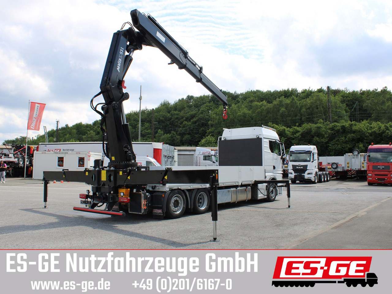 MAN TGX 26.480 6x2-4 LL CH mit MKG HLK531 a5 - Vrachtwagen met open laadbak, Kraanwagen: afbeelding 4 MAN TGX 26.480 6x2-4 LL CH mit MKG HLK531 a5 - Vrachtwagen met open laadbak, Kraanwagen: afbeelding 4