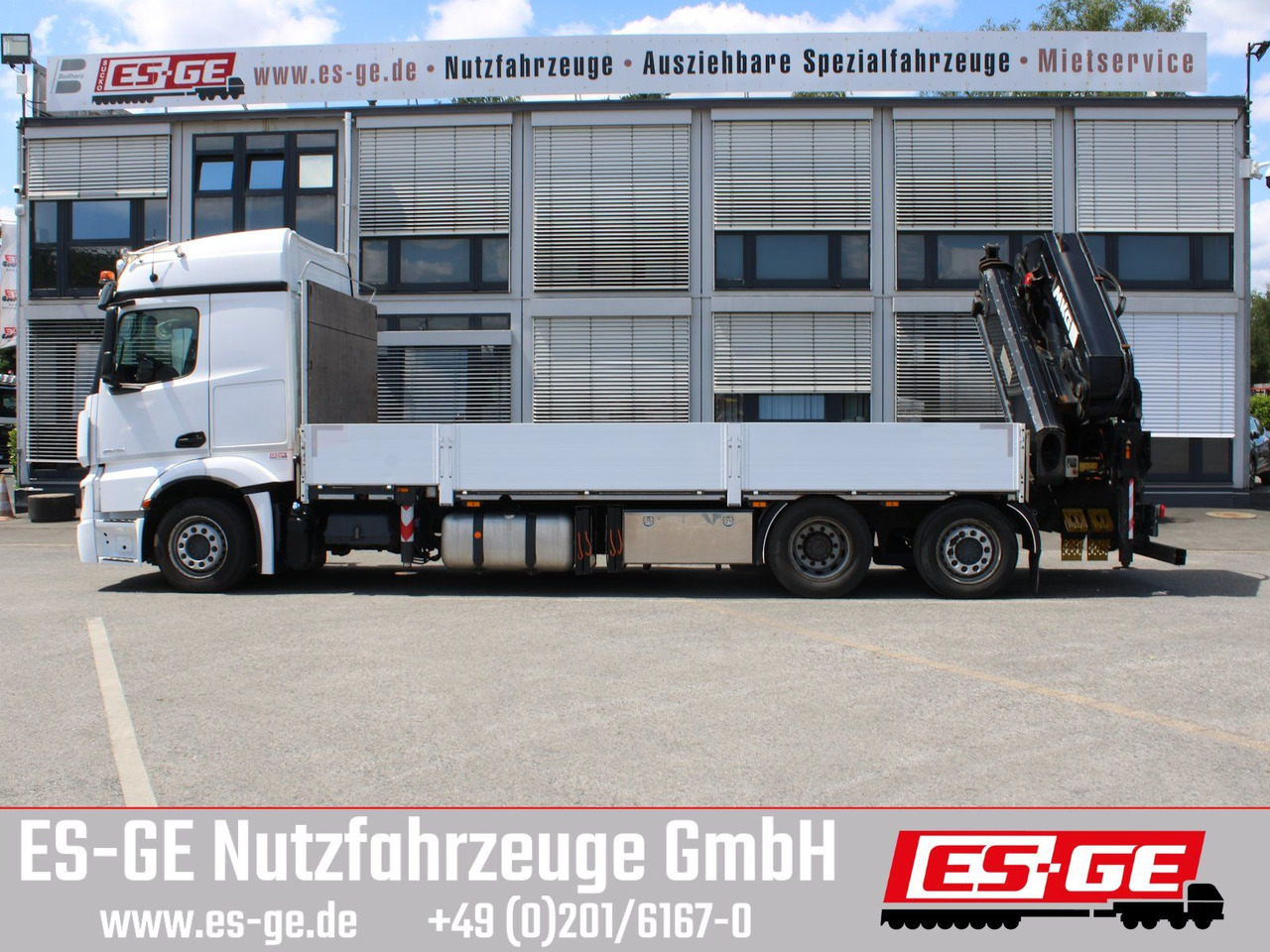 Mercedes-Benz 2546 6X2 ACTROS mit MKG Ladekran HLK 531HP a5 - Vrachtwagen met open laadbak, Kraanwagen: afbeelding 5 Mercedes-Benz 2546 6X2 ACTROS mit MKG Ladekran HLK 531HP a5 - Vrachtwagen met open laadbak, Kraanwagen: afbeelding 5