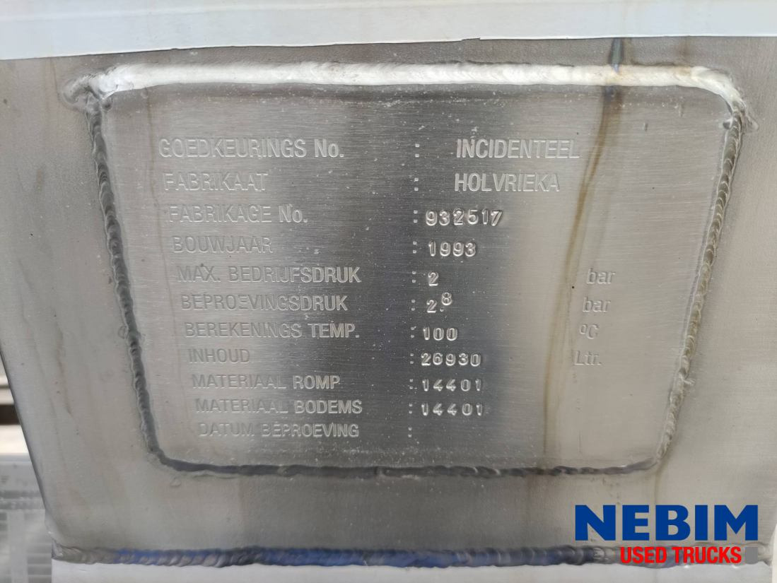 Burg Bpdo 12-27 Z - 26930Ltr - Tankoplegger: afbeelding 3 Burg Bpdo 12-27 Z - 26930Ltr - Tankoplegger: afbeelding 3