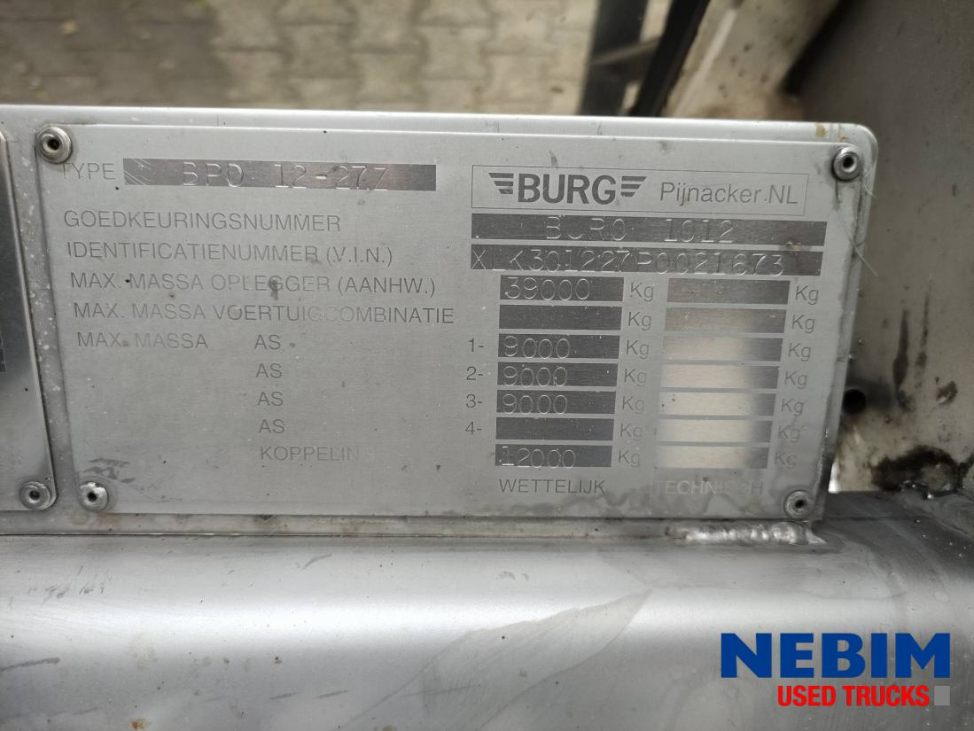 Burg Bpdo 12-27 Z - 26930Ltr - Tankoplegger: afbeelding 4 Burg Bpdo 12-27 Z - 26930Ltr - Tankoplegger: afbeelding 4