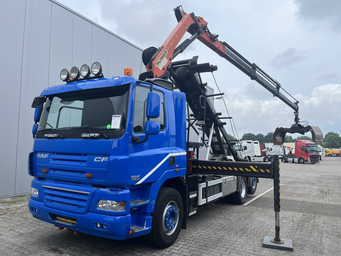 DAF CF 85.360 6x2 NCH cable system - Palfinger PK 18002 - Containertransporter/ Wissellaadbak vrachtwagen, Kraanwagen: afbeelding 1 DAF CF 85.360 6x2 NCH cable system - Palfinger PK 18002 - Containertransporter/ Wissellaadbak vrachtwagen, Kraanwagen: afbeelding 1