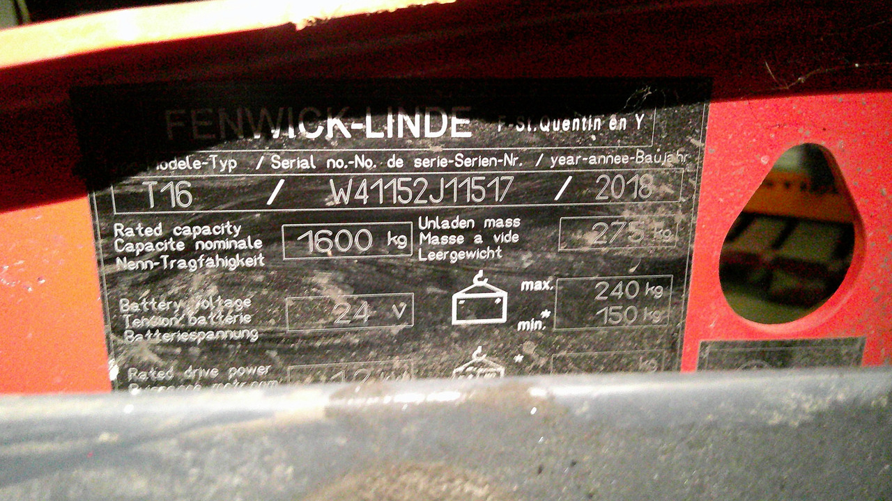 LINDE T16 - Palletwagen: afbeelding 2 LINDE T16 - Palletwagen: afbeelding 2