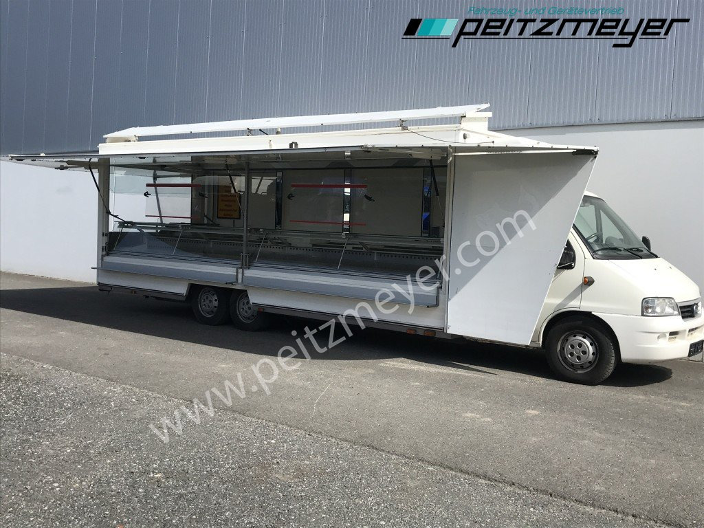 IVECO FIAT (I) Ducato Verkaufswagen 6,5 m - Motor neu vor 21 TKM + Kühltheke, Fritteuse - Zelfrijdende verkoopwagen: afbeelding 2 IVECO FIAT (I) Ducato Verkaufswagen 6,5 m - Motor neu vor 21 TKM + Kühltheke, Fritteuse - Zelfrijdende verkoopwagen: afbeelding 2