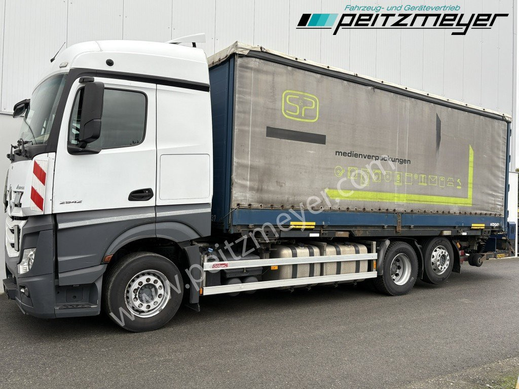 MERCEDES-BENZ Actros 2542 LL BDF Pritsche + Mitnahmestapler komplett - Schuifzeilen vrachtwagen: afbeelding 1 MERCEDES-BENZ Actros 2542 LL BDF Pritsche + Mitnahmestapler komplett - Schuifzeilen vrachtwagen: afbeelding 1