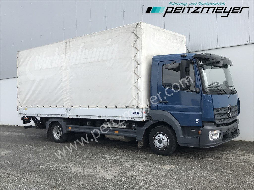 MERCEDES-BENZ Atego 818 L Pritsche+LBW, Klima, 2 x AHK - Schuifzeilen vrachtwagen: afbeelding 2 MERCEDES-BENZ Atego 818 L Pritsche+LBW, Klima, 2 x AHK - Schuifzeilen vrachtwagen: afbeelding 2