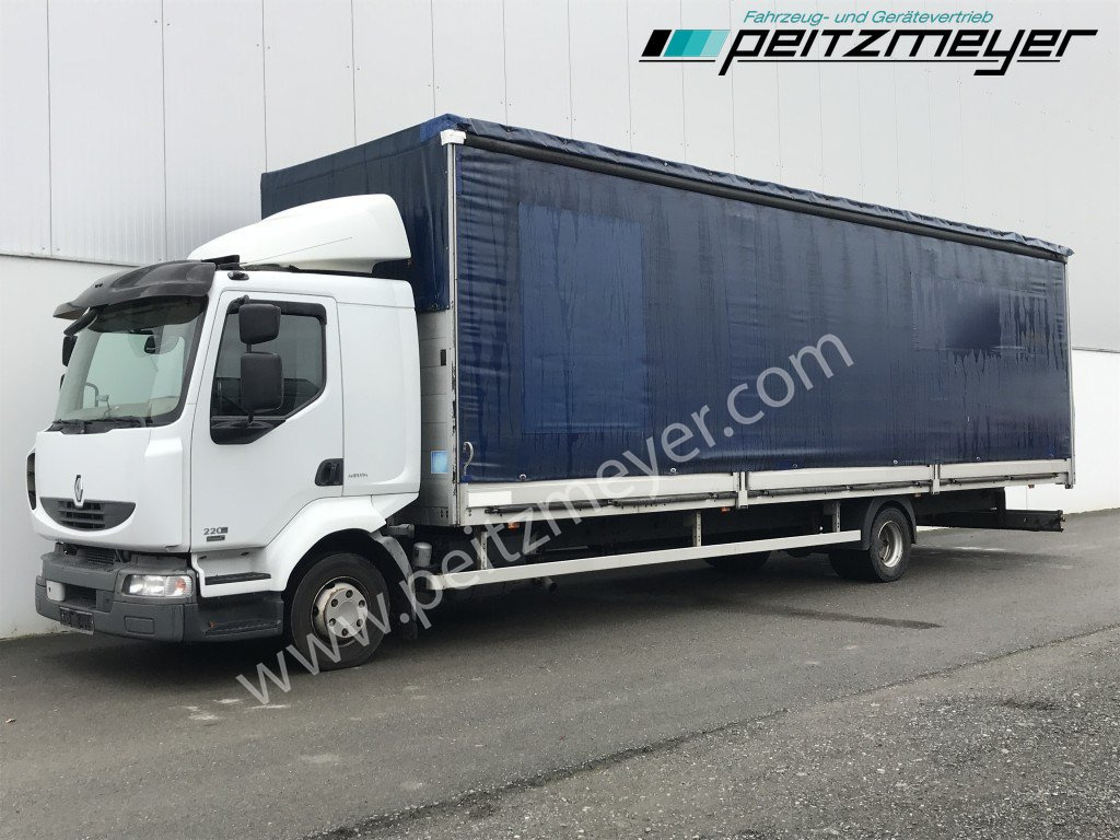 RENAULT (F) Midlum 220.12 Maxi Pritsche 9,5 m MAXI - Schuifzeilen vrachtwagen: afbeelding 1 RENAULT (F) Midlum 220.12 Maxi Pritsche 9,5 m MAXI - Schuifzeilen vrachtwagen: afbeelding 1