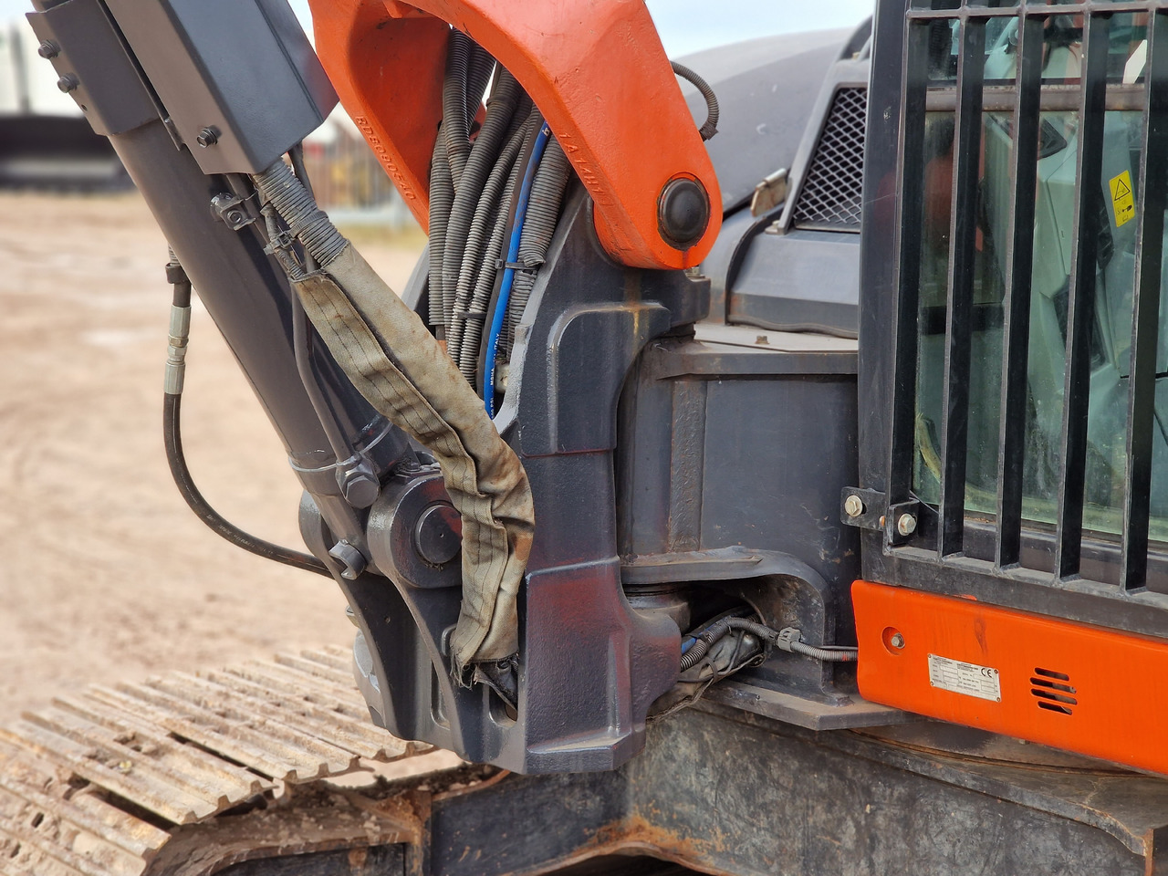 Minigraafmachine KUBOTA KX080-4. Metal tracks.: afbeelding 9