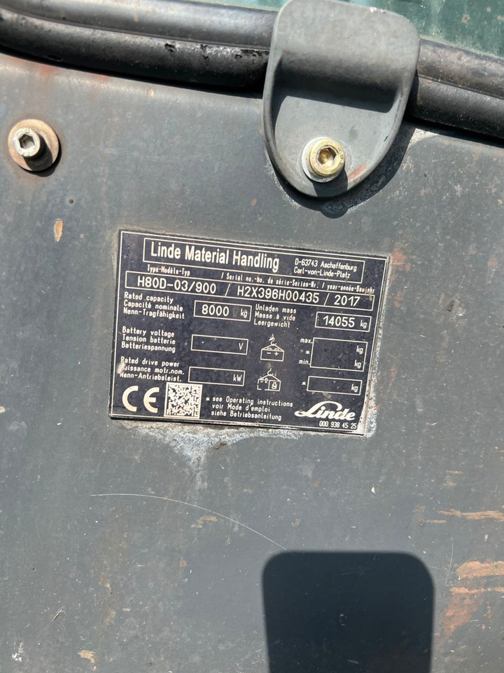 Diesel heftruck Linde H 80-900 EVO Linde H 80-900 EVO: afbeelding 6 Diesel heftruck Linde H 80-900 EVO Linde H 80-900 EVO: afbeelding 6