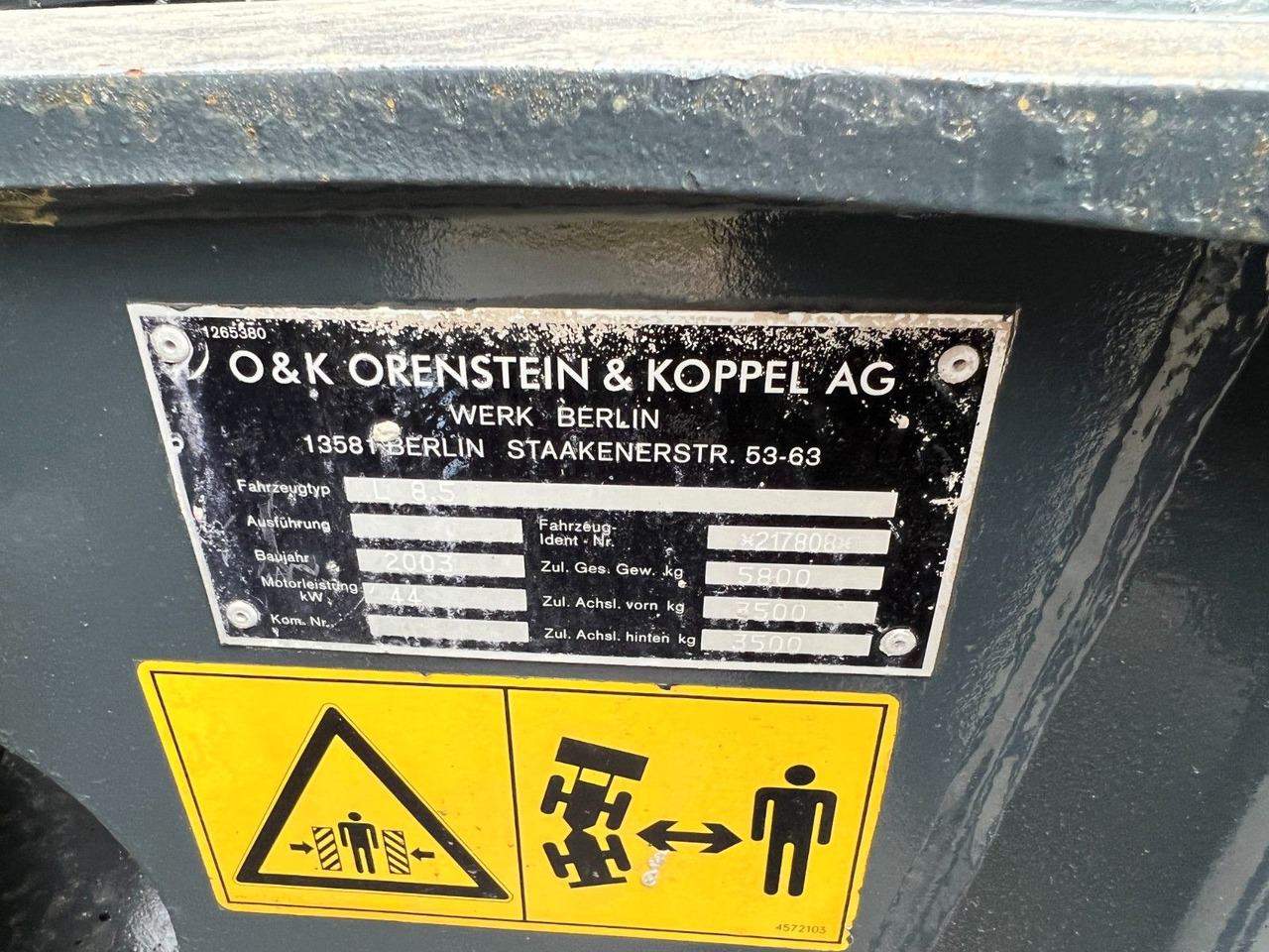 Nieuw Wiellader O & K L 8.5  - Schaufel - Palettengabel- 4717 Betriebs O & K L 8.5  - Schaufel - Palettengabel- 4717 Betriebs: afbeelding 7