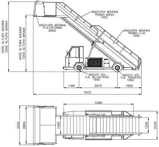 TEMG Pax Stairs TG2244 - Passagierstrap: afbeelding 2 TEMG Pax Stairs TG2244 - Passagierstrap: afbeelding 2