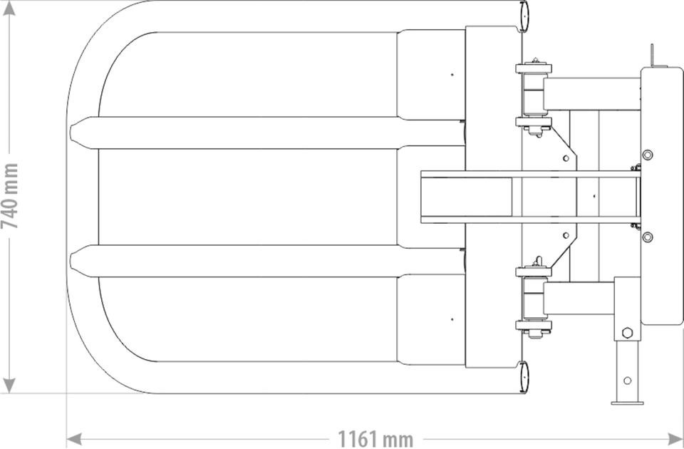 Ballenzange Rundbellenzange Silozange Frontlader Euro Fendt - Klemme: afbeelding 2 Ballenzange Rundbellenzange Silozange Frontlader Euro Fendt - Klemme: afbeelding 2