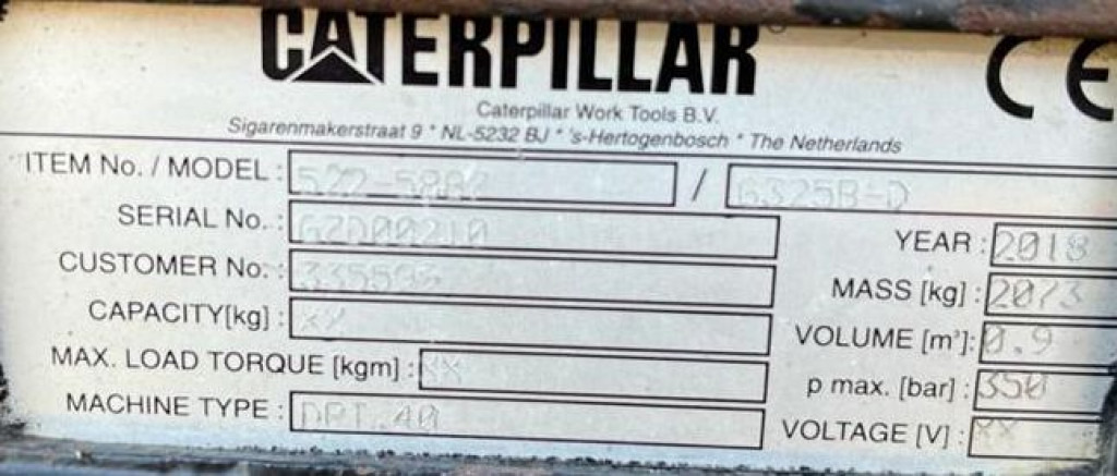 CATERPILLAR Sortiergreifer 325 B D Anbaugeräte Baumaschinen Sortiergreifer 900Ltr. für Maschine 25-50to - Bouwmachine: afbeelding 3 CATERPILLAR Sortiergreifer 325 B D Anbaugeräte Baumaschinen Sortiergreifer 900Ltr. für Maschine 25-50to - Bouwmachine: afbeelding 3