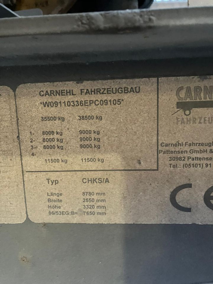 CARNEHL Kippauflieger CHKS A Kippauflieger - Kipper oplegger: afbeelding 5 CARNEHL Kippauflieger CHKS A Kippauflieger - Kipper oplegger: afbeelding 5
