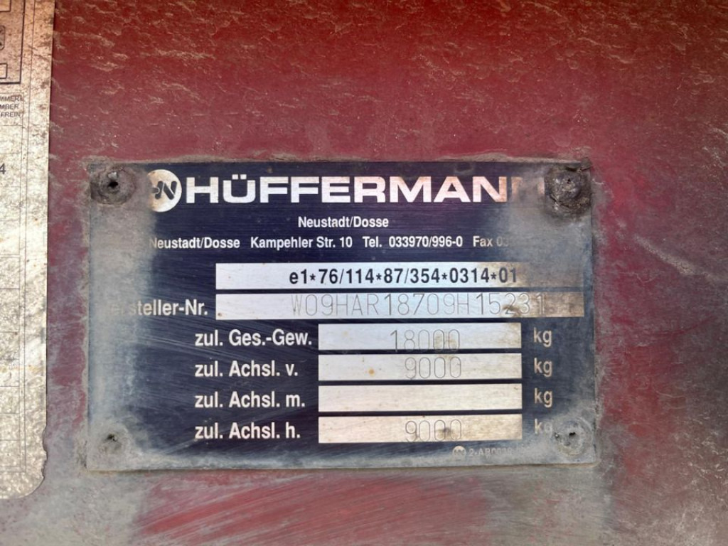 Haakarm/ Portaalarm aanhanger HUEFFERMANN HUEFFERMANN 2-achs Abrollanhänger Containeranhänger HAR 18.70: afbeelding 7 Haakarm/ Portaalarm aanhanger HUEFFERMANN HUEFFERMANN 2-achs Abrollanhänger Containeranhänger HAR 18.70: afbeelding 7