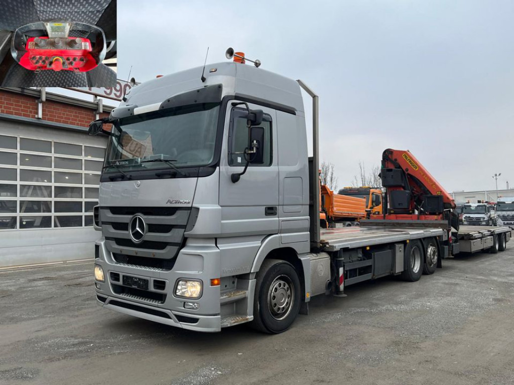 MERCEDES-BENZ Mercedes-Benz Actros Pritsche Heckkran 2541 Palfinger PK 34002 - Vrachtwagen met open laadbak, Kraanwagen: afbeelding 1 MERCEDES-BENZ Mercedes-Benz Actros Pritsche Heckkran 2541 Palfinger PK 34002 - Vrachtwagen met open laadbak, Kraanwagen: afbeelding 1