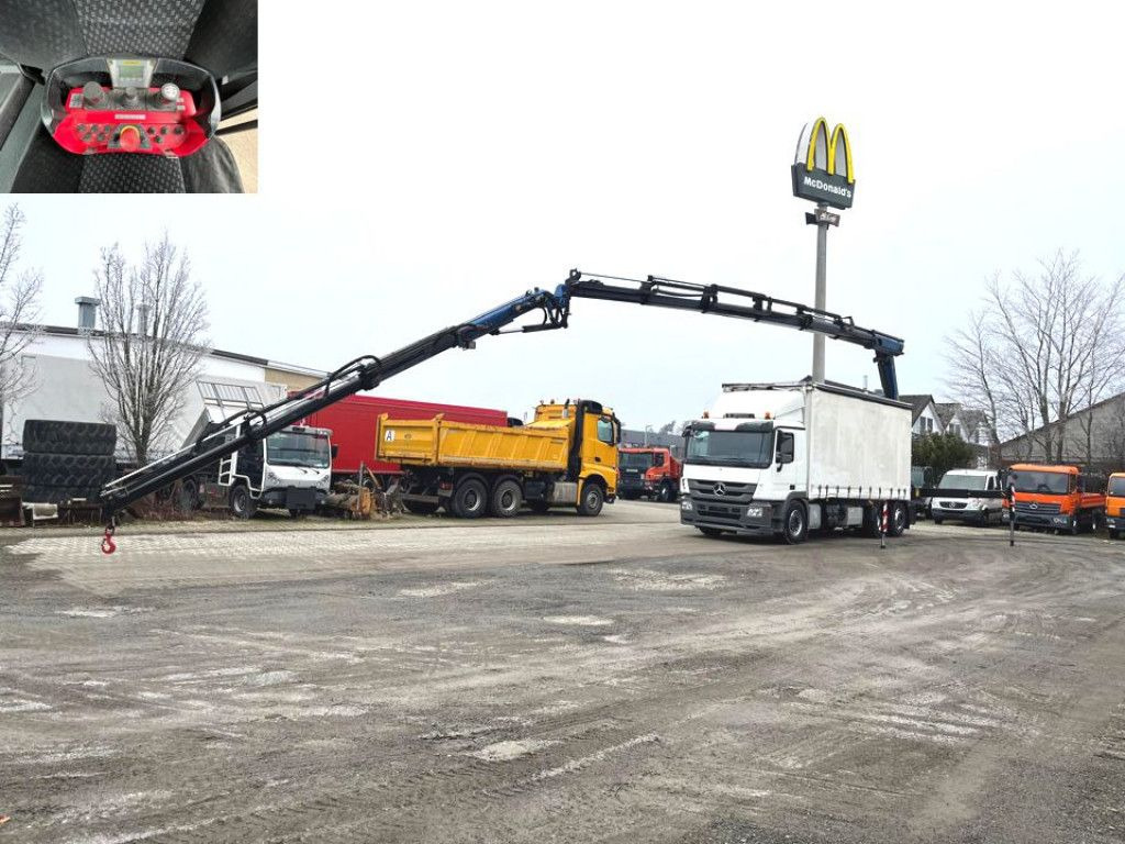 Mercedes-Benz Actros 2541 L6x2 Pritsche Heckkran 34m/to, Jib, - Kraanwagen, Schuifzeilen vrachtwagen: afbeelding 3 Mercedes-Benz Actros 2541 L6x2 Pritsche Heckkran 34m/to, Jib, - Kraanwagen, Schuifzeilen vrachtwagen: afbeelding 3
