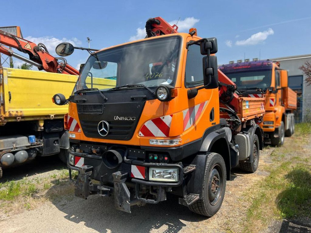 Mercedes-Benz Unimog U20 2-Achs Allradkipper Kran Palfinger Kr - Kipper vrachtwagen, Kraanwagen: afbeelding 5 Mercedes-Benz Unimog U20 2-Achs Allradkipper Kran Palfinger Kr - Kipper vrachtwagen, Kraanwagen: afbeelding 5