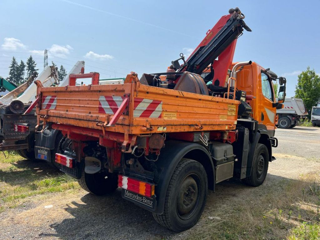 Mercedes-Benz Unimog U20 2-Achs Allradkipper Kran Palfinger Kr - Kipper vrachtwagen, Kraanwagen: afbeelding 4 Mercedes-Benz Unimog U20 2-Achs Allradkipper Kran Palfinger Kr - Kipper vrachtwagen, Kraanwagen: afbeelding 4
