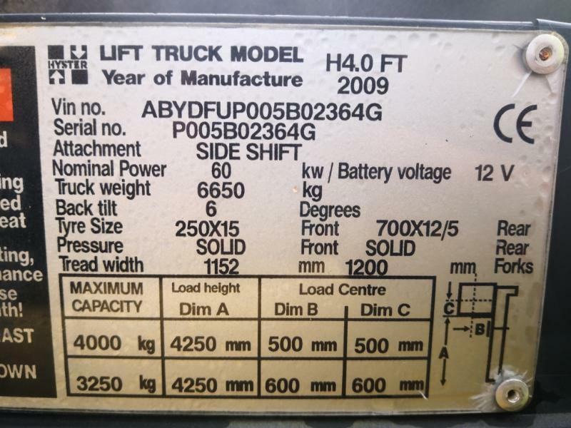 Hyster H4.00FT5 - Diesel heftruck: afbeelding 4 Hyster H4.00FT5 - Diesel heftruck: afbeelding 4