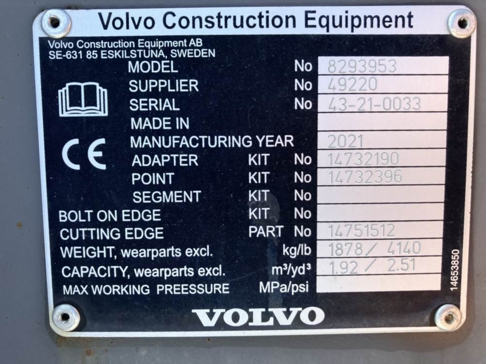 Volvo Tieflöffel mit Zähnen - Festanbau - Graaflaadmachine: afbeelding 5 Volvo Tieflöffel mit Zähnen - Festanbau - Graaflaadmachine: afbeelding 5