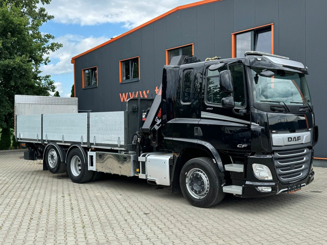 DAF CF 450 FAN 6x2 Pritsche mit Kran HIAB 188 E-6 - Kraanwagen: afbeelding 4 DAF CF 450 FAN 6x2 Pritsche mit Kran HIAB 188 E-6 - Kraanwagen: afbeelding 4