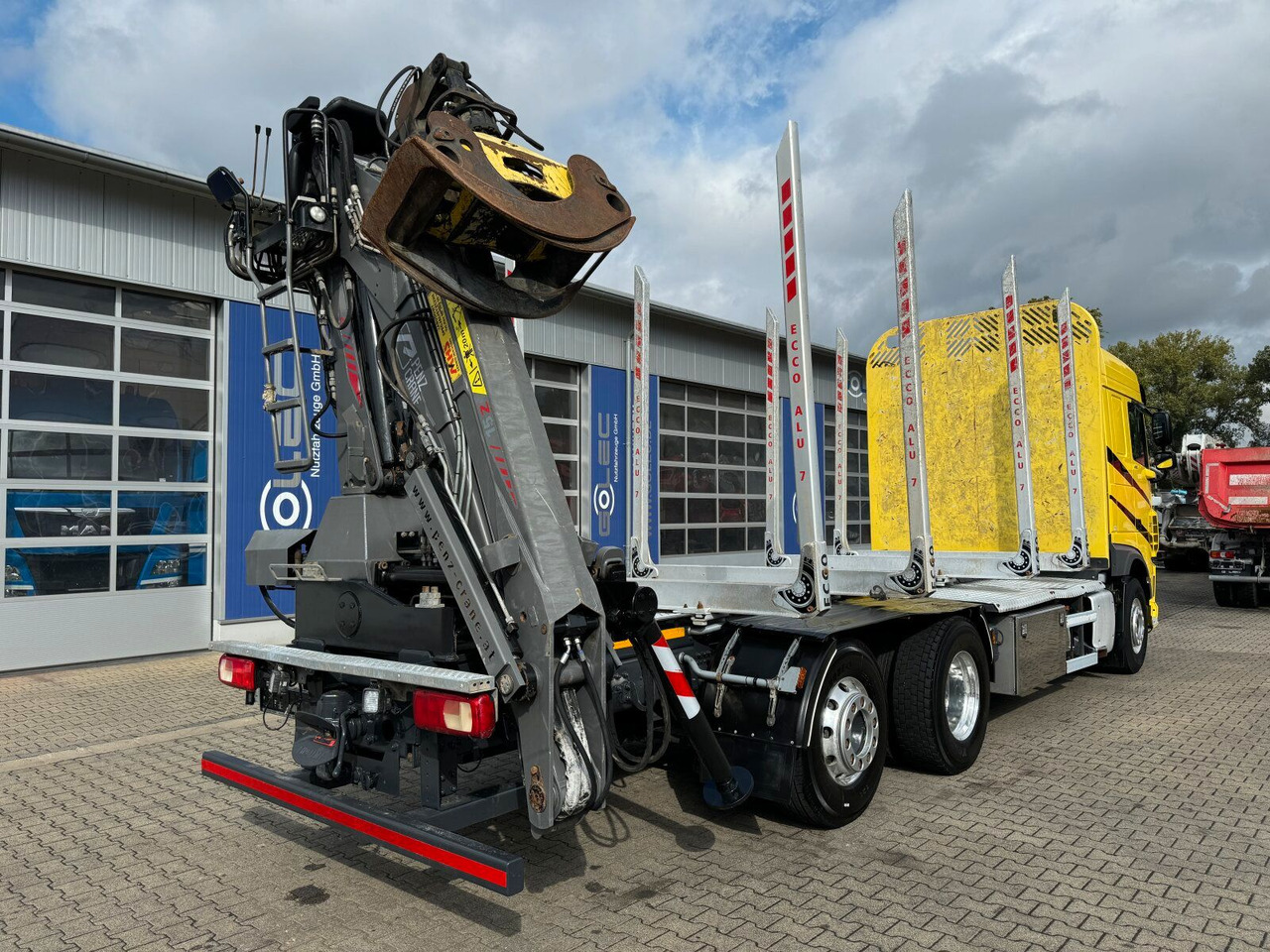 Houttransport, Kraanwagen DAF XF 530 6x2 Holztransport Kran PENZ 15Z9.50 *Anh.: afbeelding 6