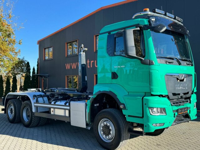 MAN 28.480 6x4 Abrollkipper Meiller Tectrum RS21.65 - Haakarmsysteem vrachtwagen: afbeelding 1 MAN 28.480 6x4 Abrollkipper Meiller Tectrum RS21.65 - Haakarmsysteem vrachtwagen: afbeelding 1