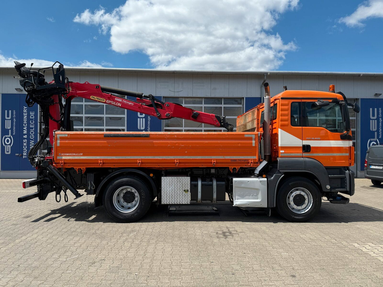 MAN TGS 18.400 4x2 Kipper Bordmatic Kran Palfinger - Kraanwagen: afbeelding 2 MAN TGS 18.400 4x2 Kipper Bordmatic Kran Palfinger - Kraanwagen: afbeelding 2