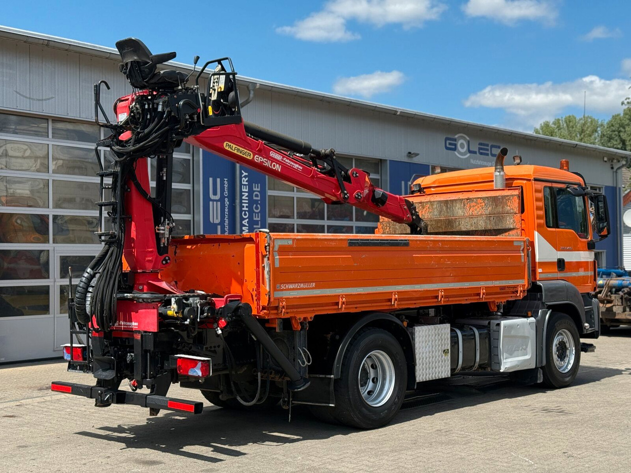 MAN TGS 18.400 4x2 Kipper Bordmatic Kran Palfinger - Kipper vrachtwagen, Kraanwagen: afbeelding 3 MAN TGS 18.400 4x2 Kipper Bordmatic Kran Palfinger - Kipper vrachtwagen, Kraanwagen: afbeelding 3