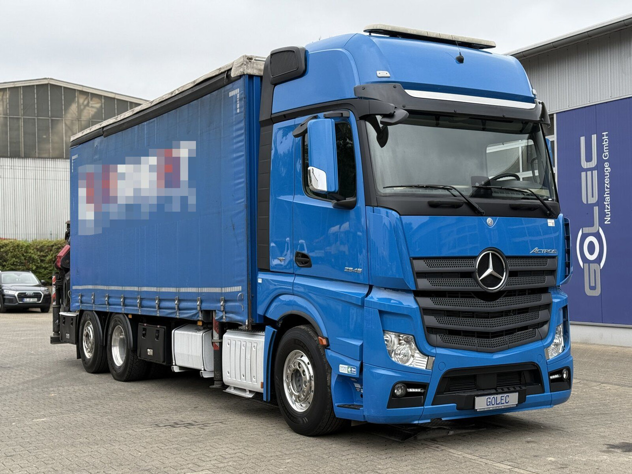 Mercedes-Benz Actros 6x2 Pritsche Kran Palfinger PK34002 + JIB - Kraanwagen: afbeelding 1 Mercedes-Benz Actros 6x2 Pritsche Kran Palfinger PK34002 + JIB - Kraanwagen: afbeelding 1