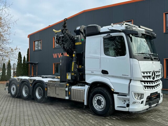 Mercedes-Benz Arocs 3253 8x4 Abrollkipper Kran Palfinger 37002 - Haakarmsysteem vrachtwagen, Kraanwagen: afbeelding 1 Mercedes-Benz Arocs 3253 8x4 Abrollkipper Kran Palfinger 37002 - Haakarmsysteem vrachtwagen, Kraanwagen: afbeelding 1