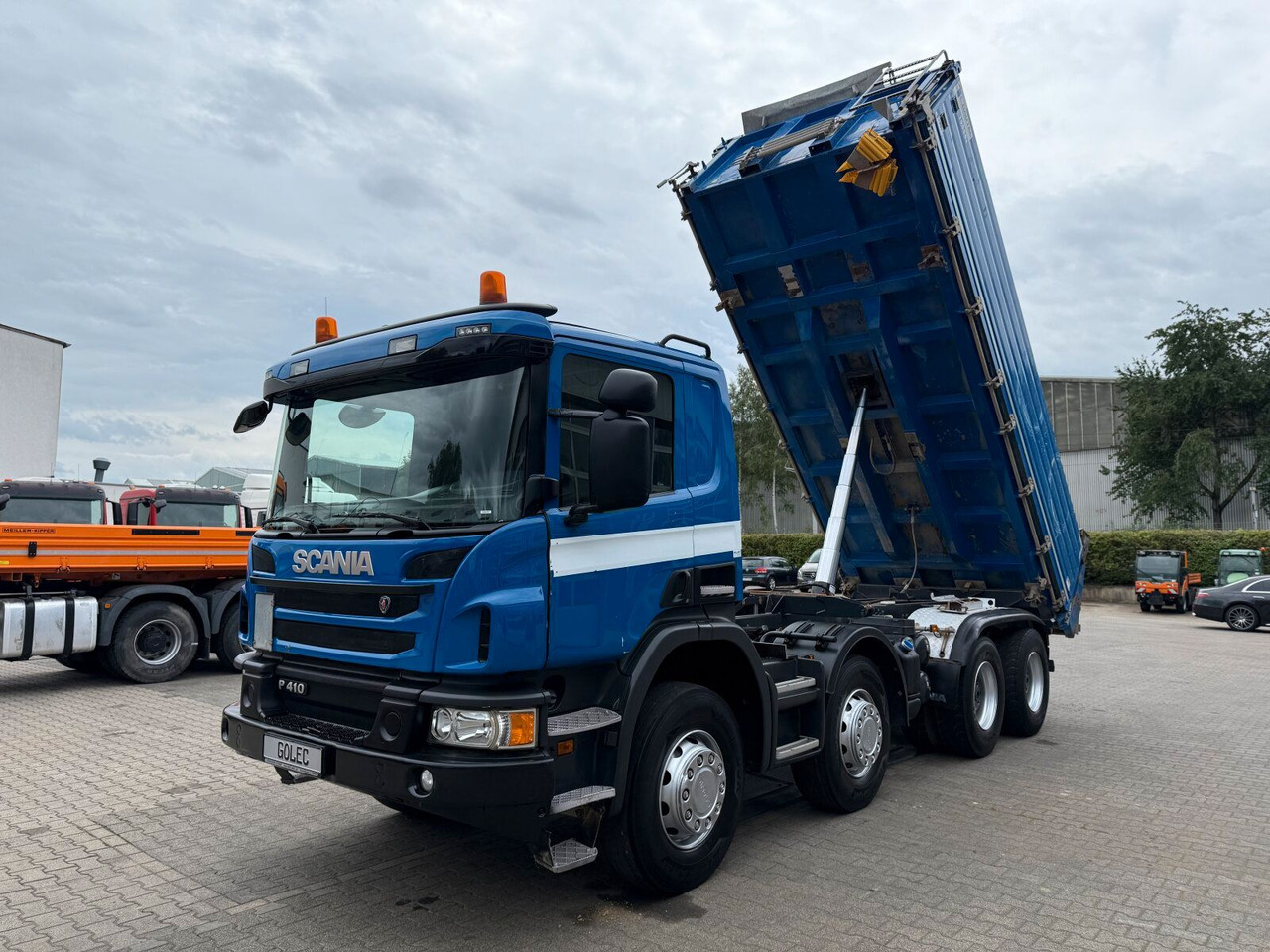 Kipper vrachtwagen Scania P 410 8x4 Dreiseitenkipper DAUTEL: afbeelding 12