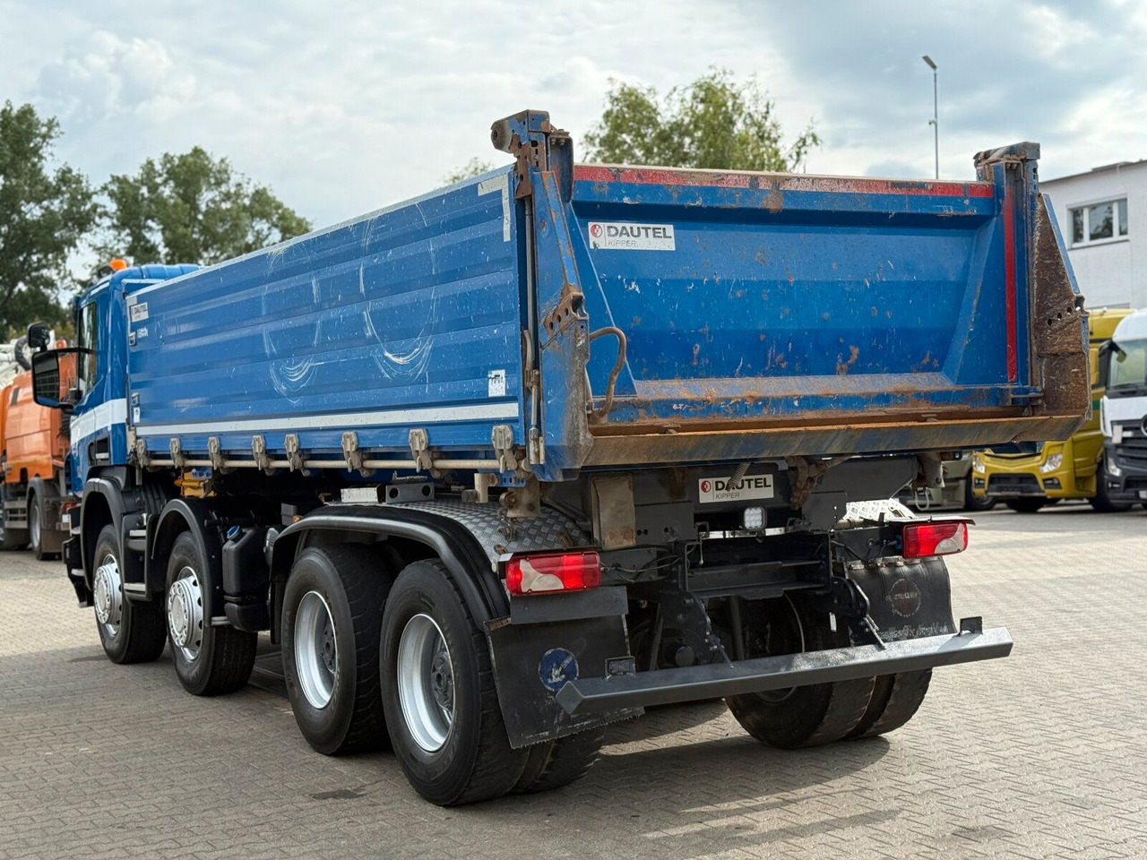 Kipper vrachtwagen Scania P 410 8x4 Dreiseitenkipper DAUTEL: afbeelding 9