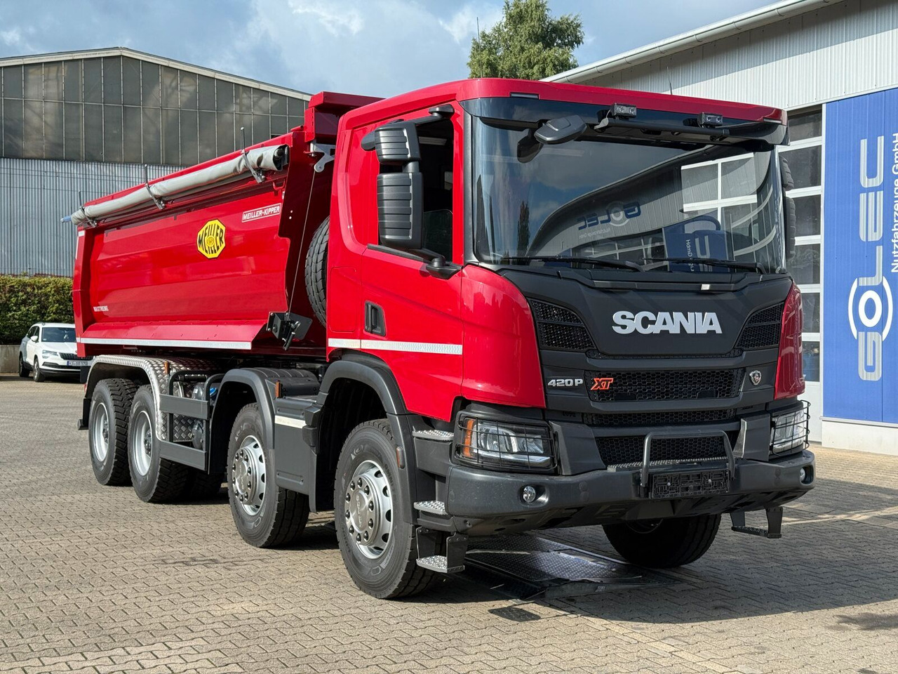 Scania P 420 8x4 Kipper Meiller Euro 6 - Portaalarmsysteem vrachtwagen: afbeelding 1 Scania P 420 8x4 Kipper Meiller Euro 6 - Portaalarmsysteem vrachtwagen: afbeelding 1