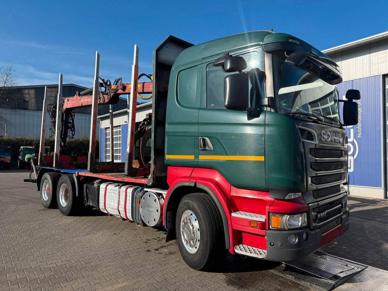 Scania R560 6x4 Holztransport Kran LOGLIFT HIAB 140S79R - Houttransport, Kraanwagen: afbeelding 1 Scania R560 6x4 Holztransport Kran LOGLIFT HIAB 140S79R - Houttransport, Kraanwagen: afbeelding 1