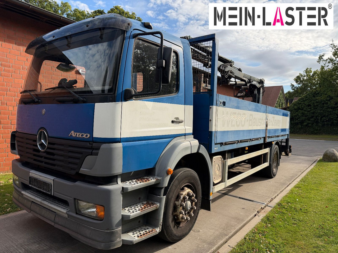 Mercedes-Benz 1823 Atego Atlas 105.2 1.Hand nur 226.000 km - Vrachtwagen met open laadbak, Kraanwagen: afbeelding 2 Mercedes-Benz 1823 Atego Atlas 105.2 1.Hand nur 226.000 km - Vrachtwagen met open laadbak, Kraanwagen: afbeelding 2