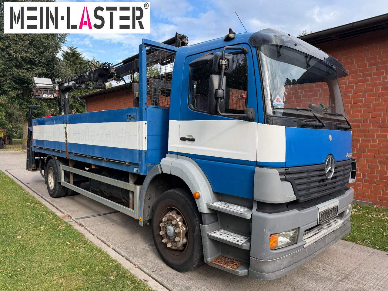 Vrachtwagen met open laadbak, Kraanwagen Mercedes-Benz 1823 Atego Atlas 105.2 1.Hand nur 226.000 km: afbeelding 16