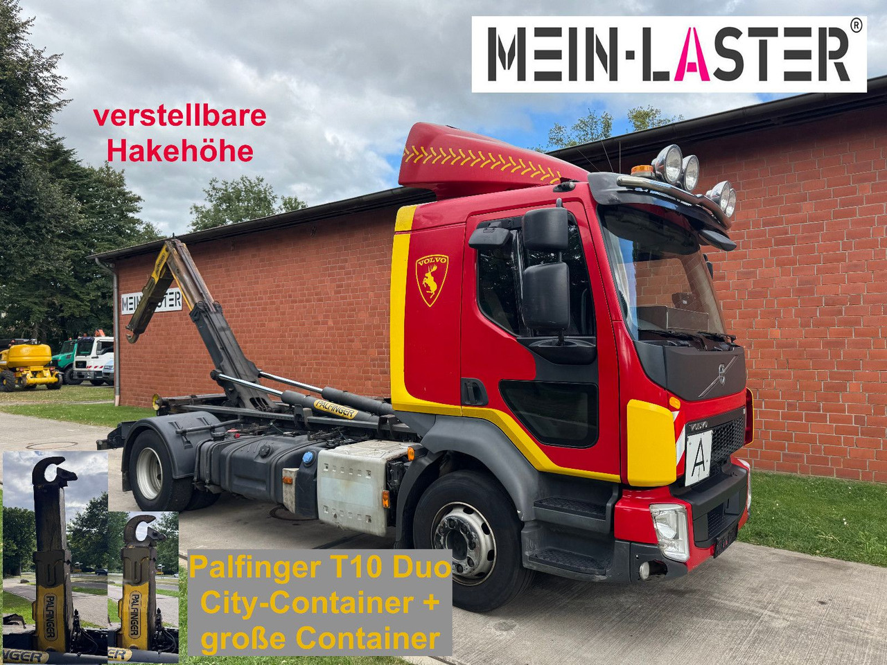 Volvo FL 250 Palfinger T10Duo City + StandardContainer - Haakarmsysteem vrachtwagen: afbeelding 1 Volvo FL 250 Palfinger T10Duo City + StandardContainer - Haakarmsysteem vrachtwagen: afbeelding 1