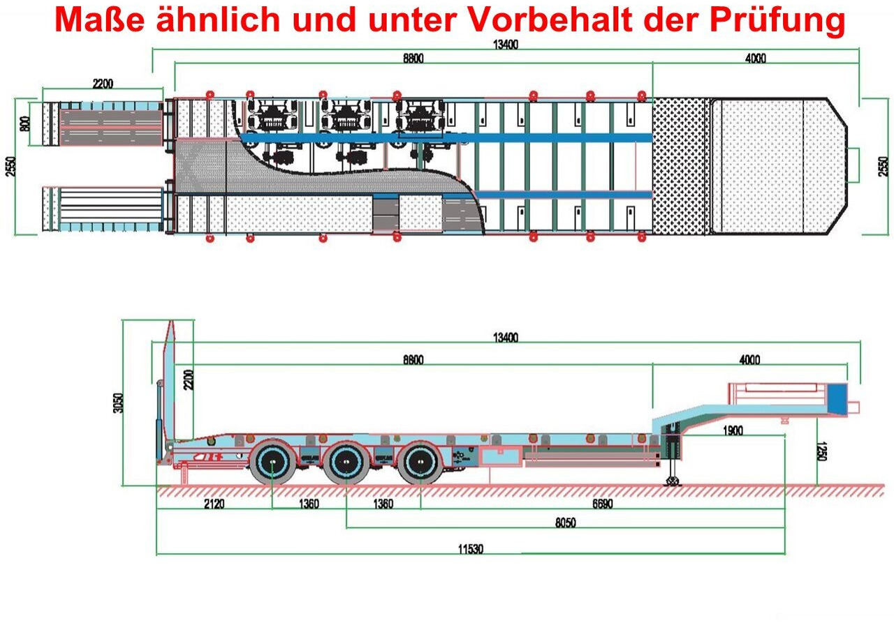 GVN Trailer 329 GVN Trailer 329, Liftachse, Verbr. auf 3m, hydr. Rampen - Dieplader oplegger: afbeelding 4 GVN Trailer 329 GVN Trailer 329, Liftachse, Verbr. auf 3m, hydr. Rampen - Dieplader oplegger: afbeelding 4
