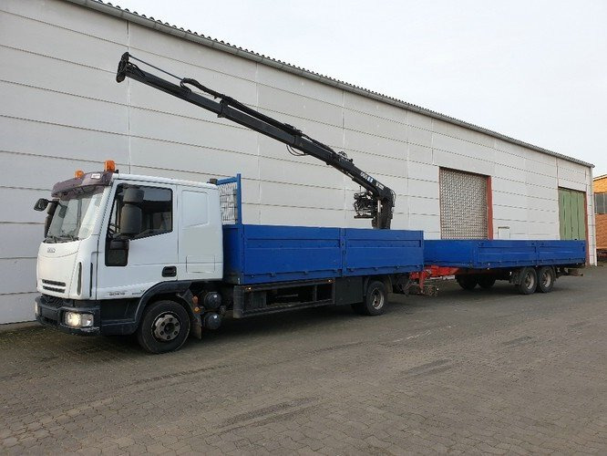 Kraanwagen, Vrachtwagen met open laadbak Iveco EuroCargo 80E 18 4x2 Euro Cargo ML 80 E 18, Hiab Kran 060-2: afbeelding 7